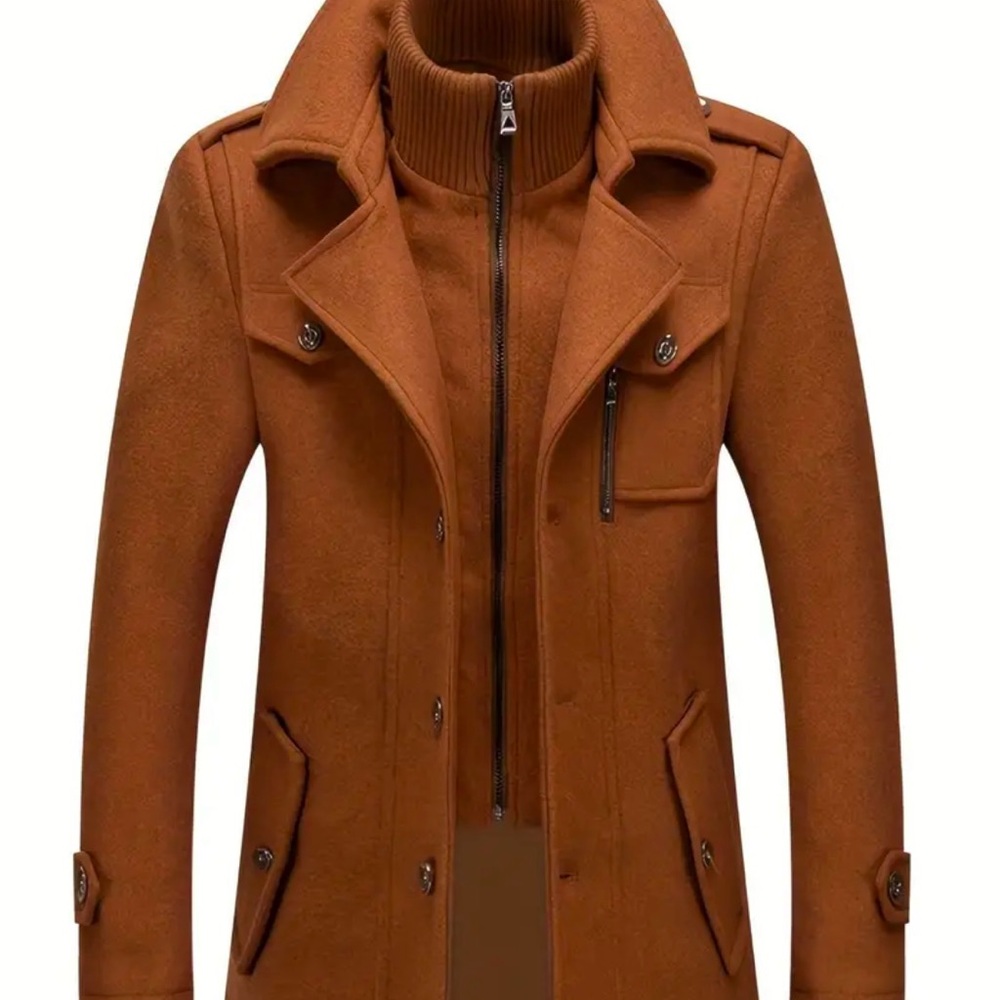 Men’s business/casual blended wool Coat